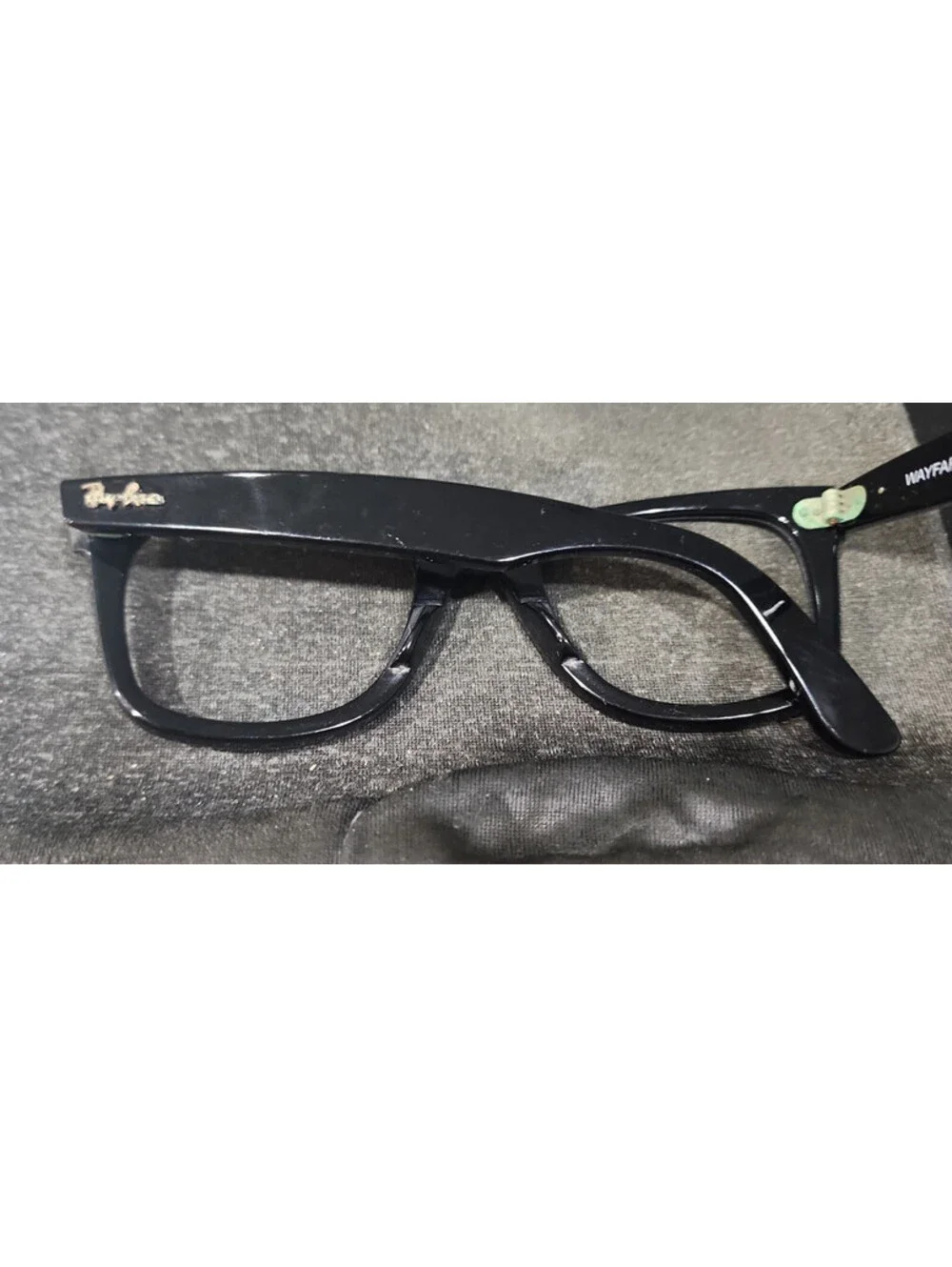 Ray Ban RB2140 901 Black Wayfarer Scratched Sunglasses Frame 50-22
